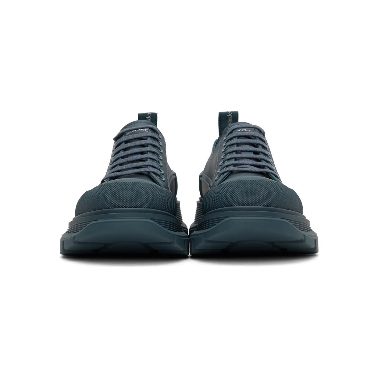 Alexander McQueen Blue Tread Slick Low Sneakers (627225WIBT14476) (2)