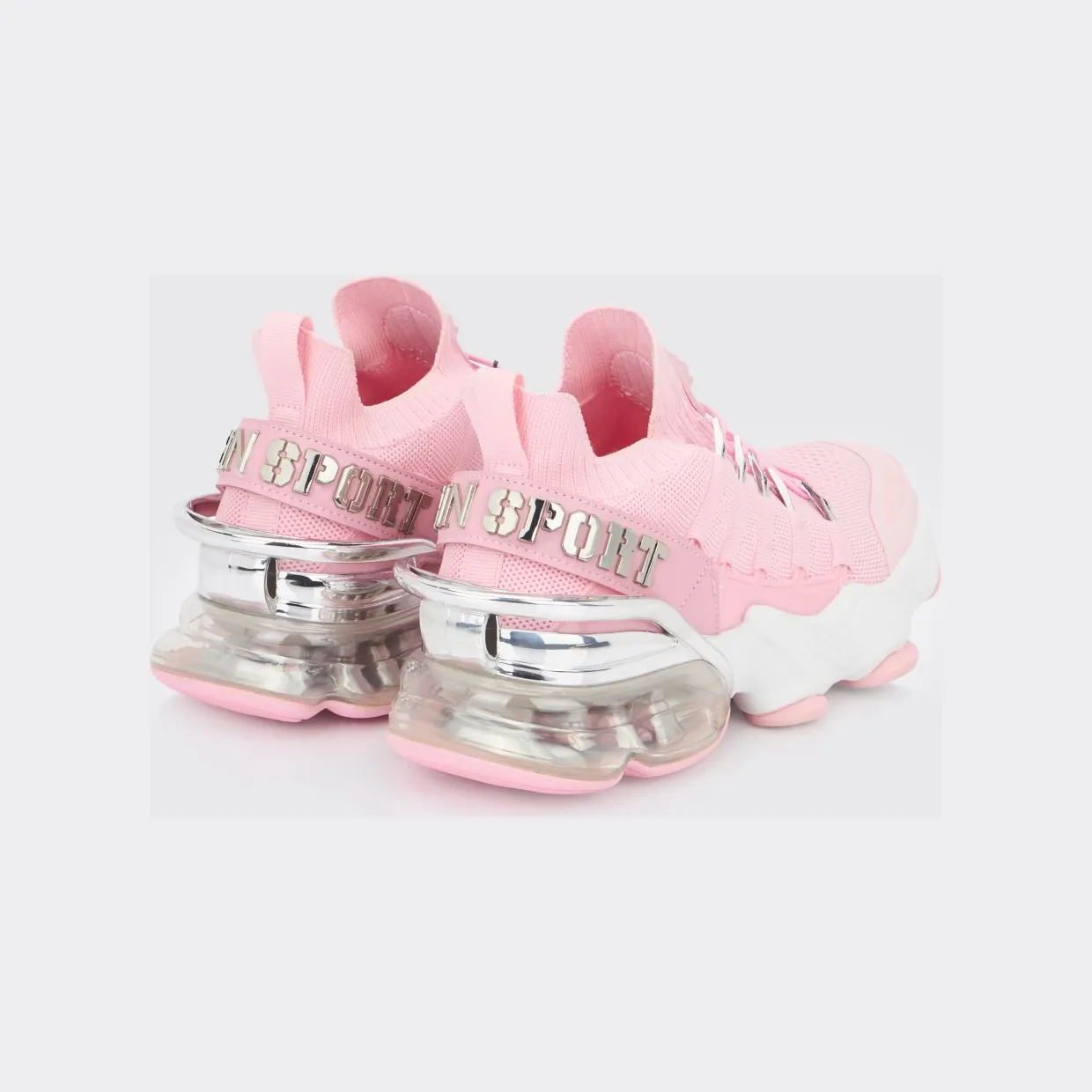 Plein Sport Mesh and Rubber Sneakers Fuchsia (SAESUSC0518STE003N03) (2)