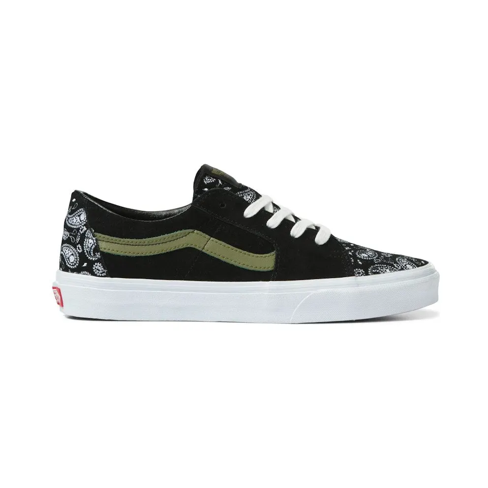Vans Sk8-Low Paisley Suede Black Green (VN0A5KXDBLK)