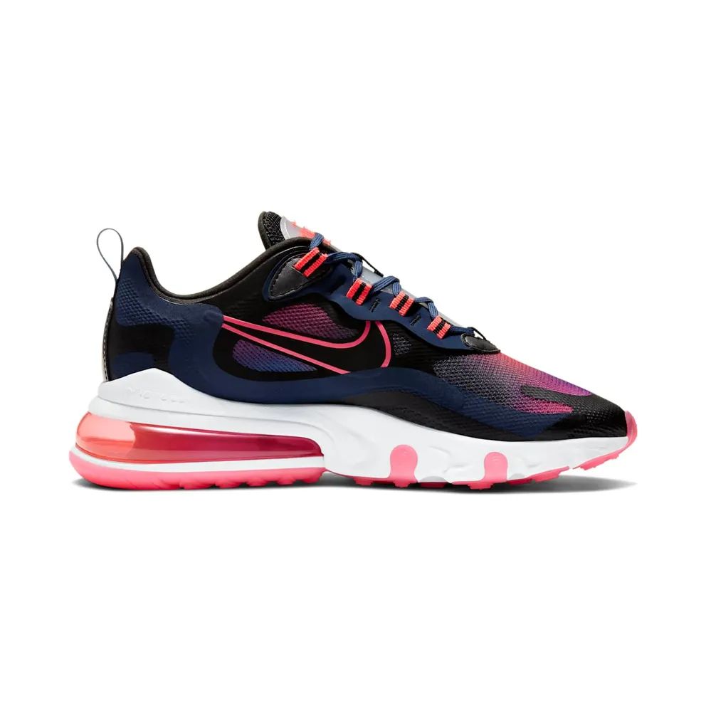 Nike Air Max 270 React Midnight Navy Hyper Pink (W) Midnight Navy/Flash Crimson-Hyper Pink-Black (CK6929-400)