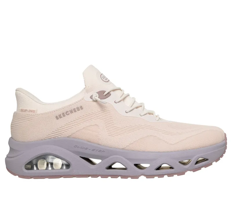 Skechers Slip-ins: UNO Glide-Step – Air Gliders Sneaker Natuurlijk/Purper