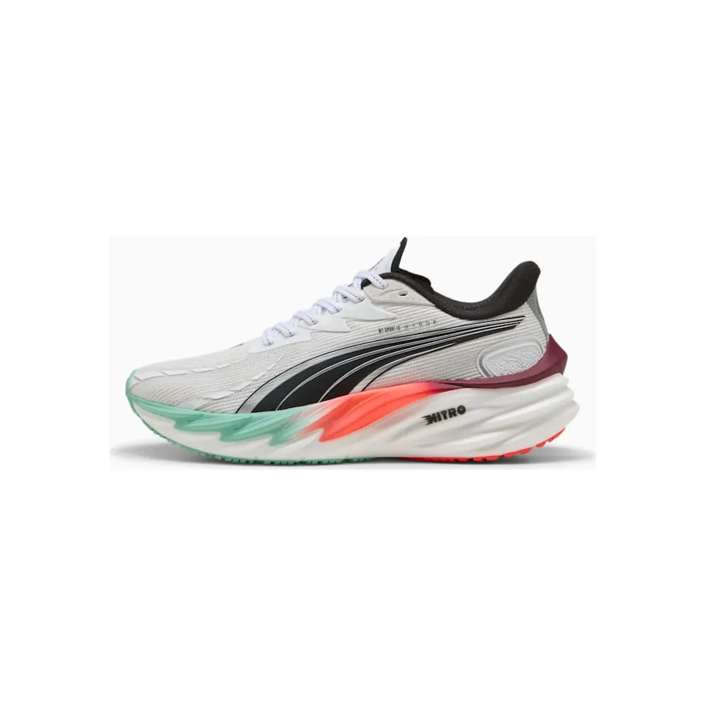 Puma Velocity Nitro 4 Hyrox White Mint Melt Glowing Red (311912-01)