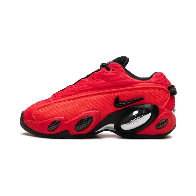 Nike Nocta Glide “Bright Crimson / Black / Black / Chrome” (DM0879600)