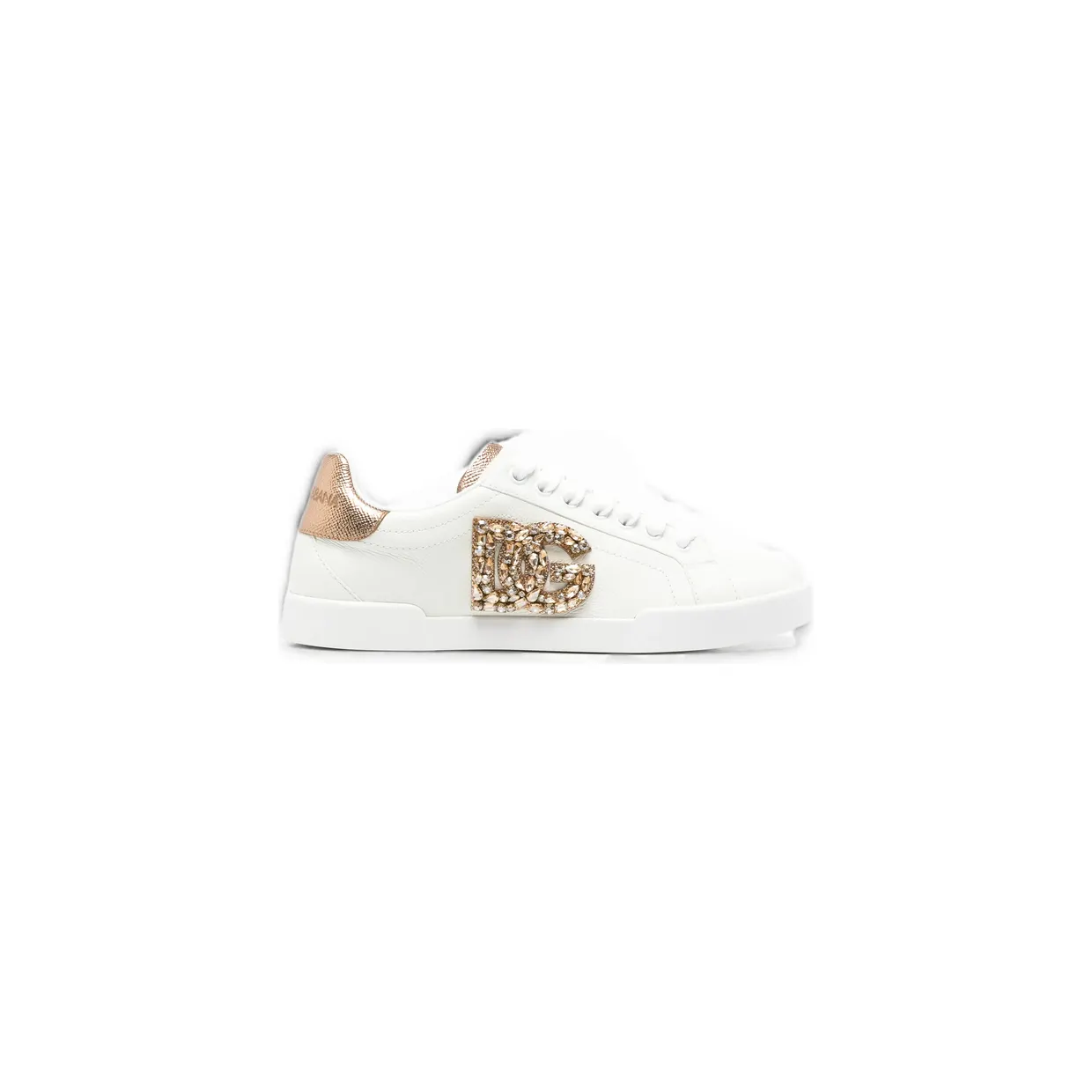 Dolce & Gabbana Crystal-embellished DG Logo “White” (CK2467 A3S62 8G022)