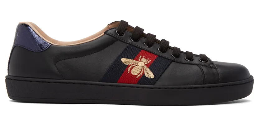 Gucci White Bee New Ace Sneakers (429446 02JP0)
