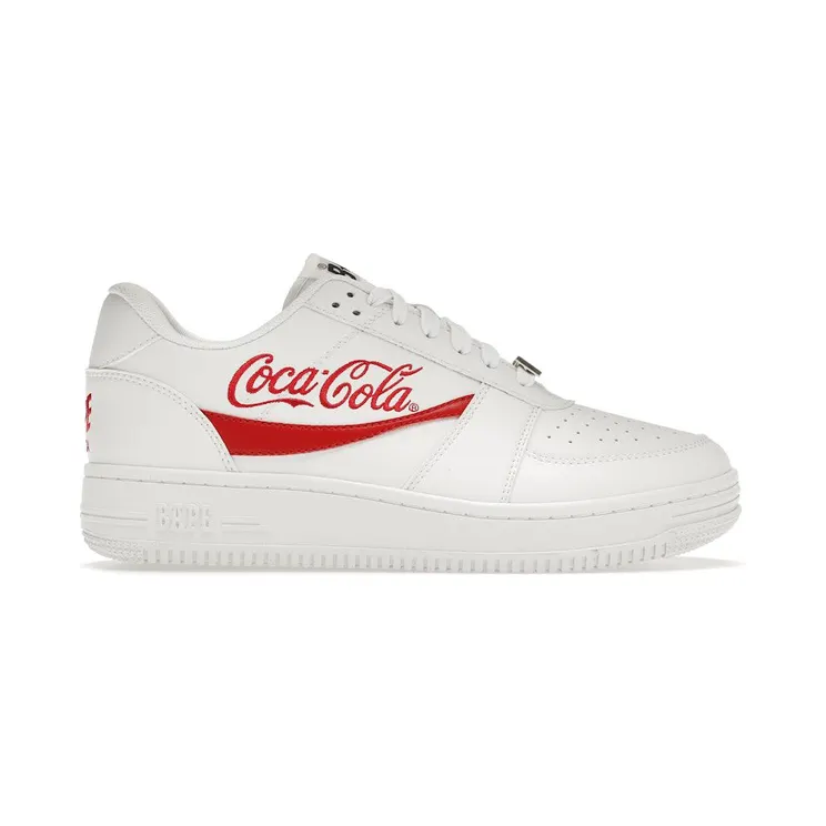 A Bathing Ape Bape Sta Low Coca-Cola White (1G23191913-WHT)