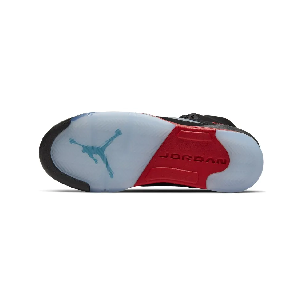 Jordan 5 Retro Top 3 (GS) Black/Fire Red-Grape Ice-New Emerald (CZ2989-001)