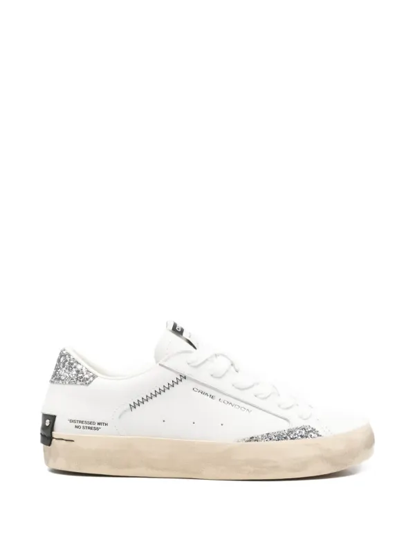 Crime London Sneakers im Glitter-Look – Weiß (29000PP810)