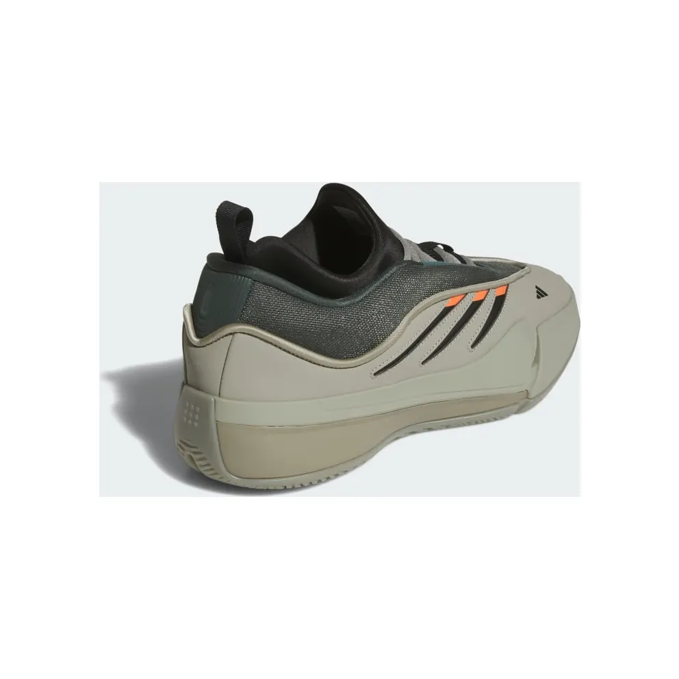 Adidas Dame 9 Low Sports Shoes Silver Pebble / Legend Ivy / Impact Orange (JI1939)