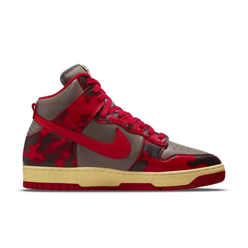Nike Dunk High 1985 Acid Wash Red – “University Red / Chile Red” (DD9404-600)