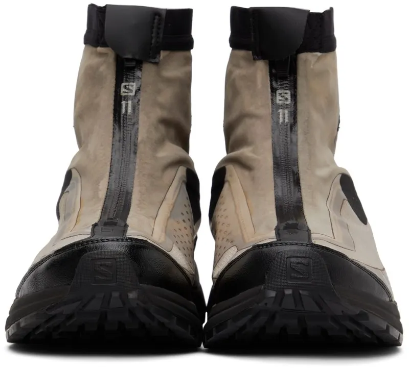 11 by Boris Bidjan Saberi Black & Taupe Salomon Edition Bamba2 High GTX Sneakers (218 11xS)