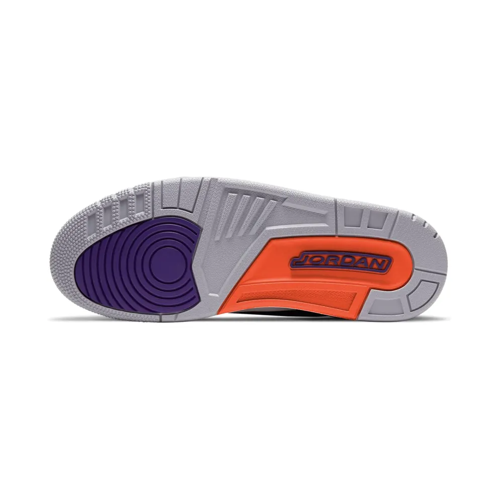Jordan 3 Retro Black Court Purple Black/Cement Grey-White-Court Purple (CT8532-050)