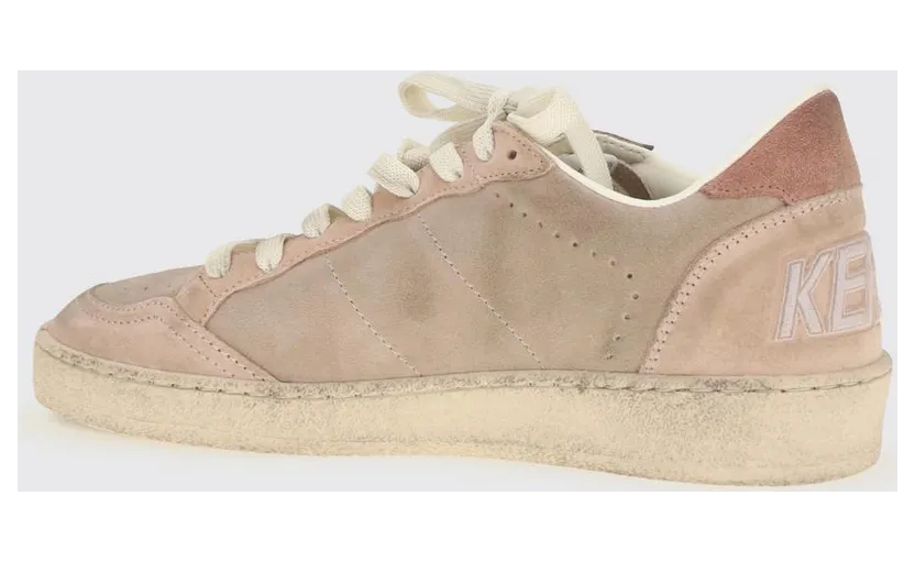Golden goose Ball Star Suede Trainers with Glitter Logo Pink (GWF00117F00869425819) (2)