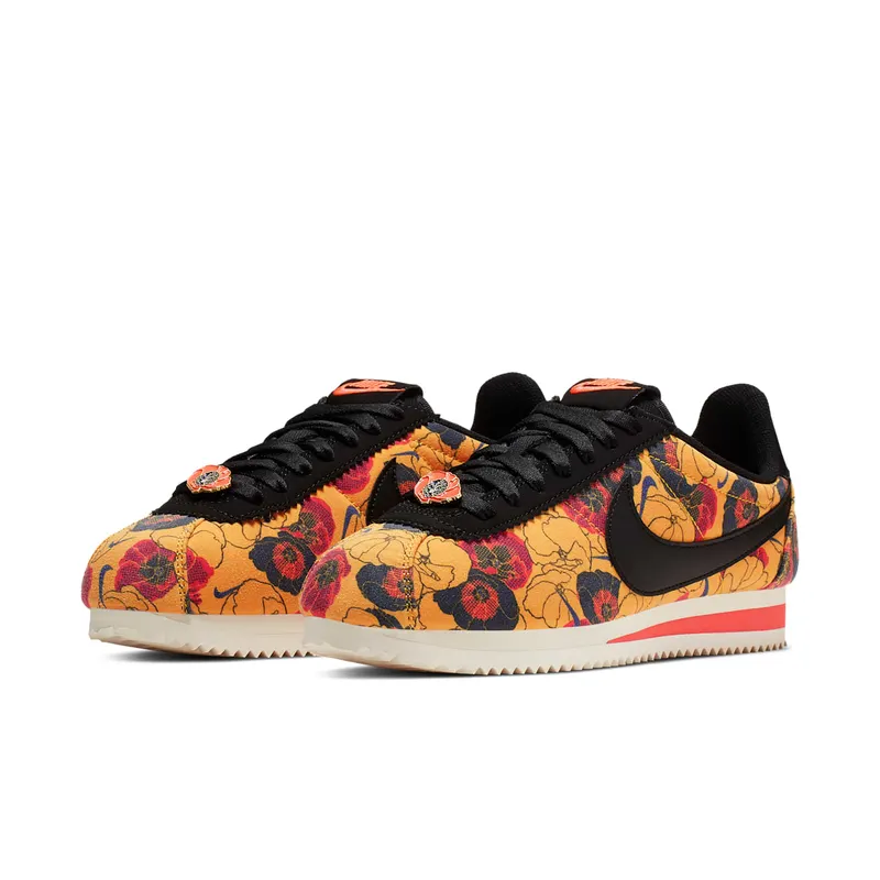 Nike Classic Cortez LX Floral Pack Gold (W) University Gold/Black-Bright Crimson (AV1338-700)