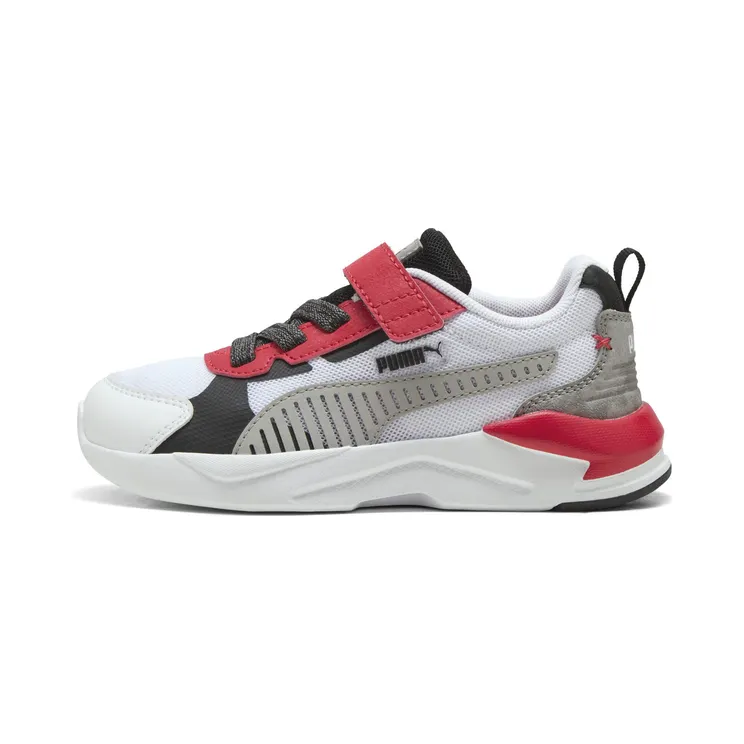 Puma X-Ray 3 MID 90s “Puma White / Gray Echo / For All Time Red” (405024_01)