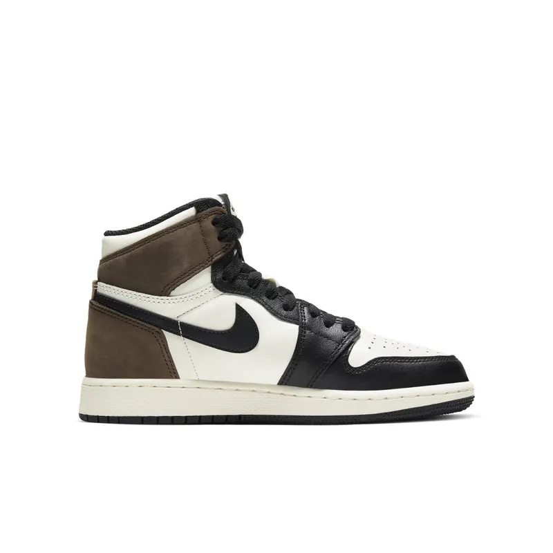 Jordan 1 Retro High Dark Mocha (GS) Sail/Dark Mocha-Black-Black (575441-105)
