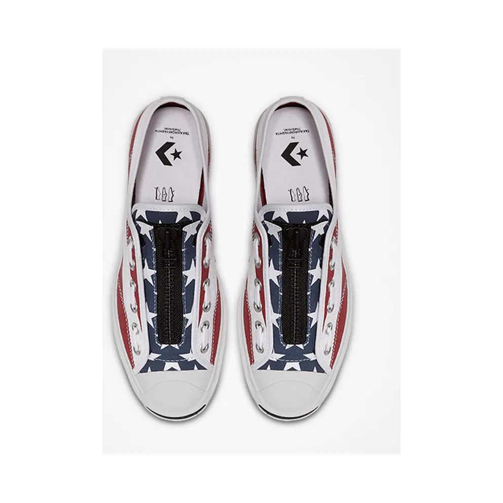 Converse Jack Purcell Zip Ox TakahiroMiyashita TheSoloist White Red White/Garnet-Mood Indigo (164836C)
