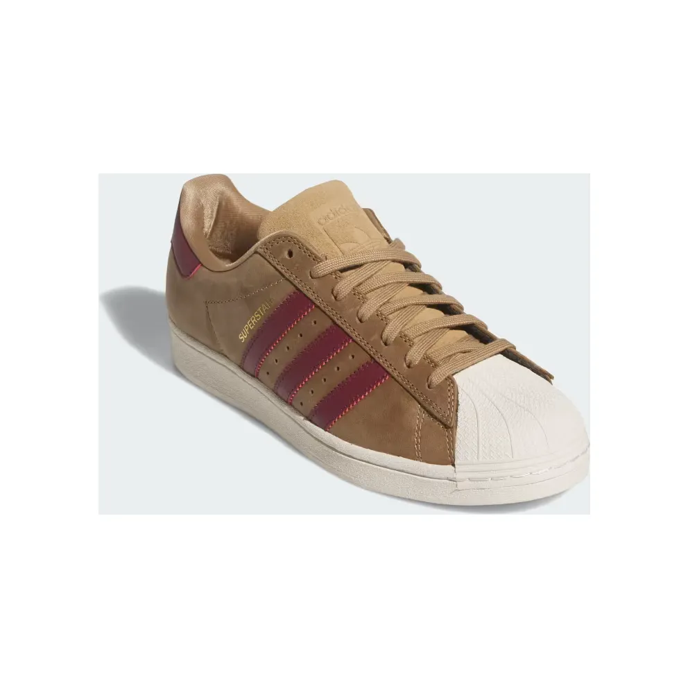 adidas Superstar ADV “Cardboard / Shadow Red / Gold Metallic” (KJ5112)