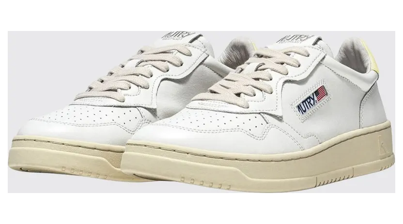 Autry Medalist Low Leather Sneakers Yellow (AULMLL09)