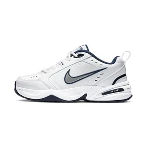 Nike Air Monarch IV White Navy “White / Metallic Silver” (415445-102)
