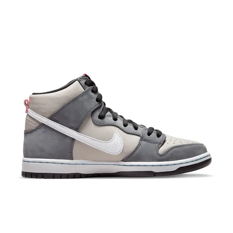 Nike SB Dunk High Medium Grey Pink (DJ9800-001)
