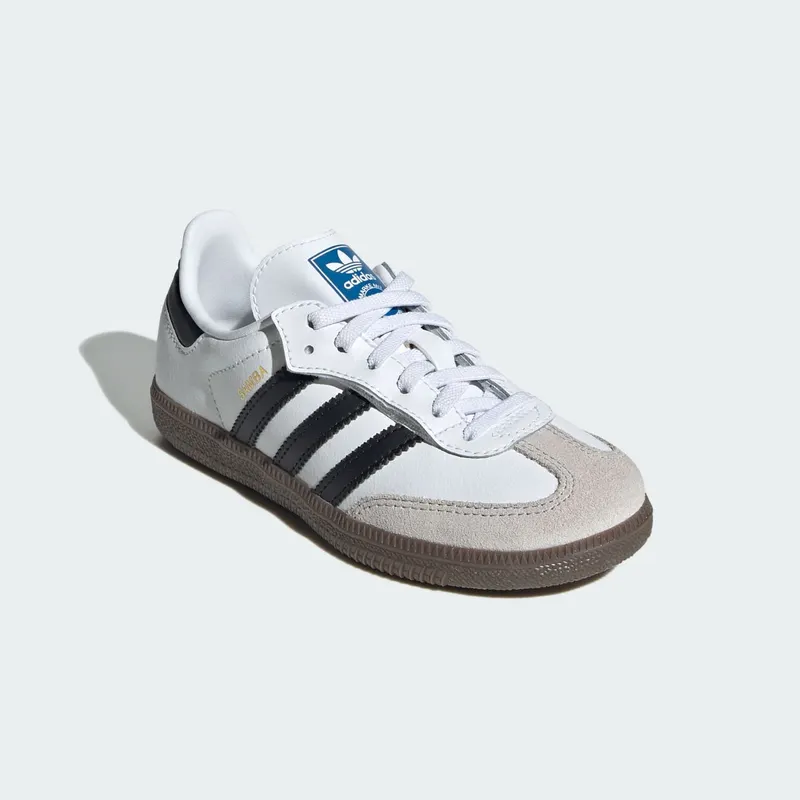 Adidas Samba OG Comfort Closure with Elastische Veters Kids Cloud White / Core Black / Gum (JQ6391)