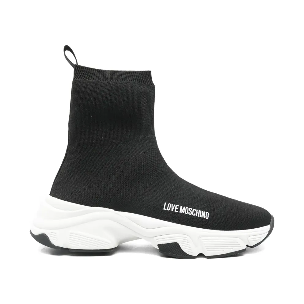 Love Moschino Soksneakers with logo – Black (JA15386G0NIY8)