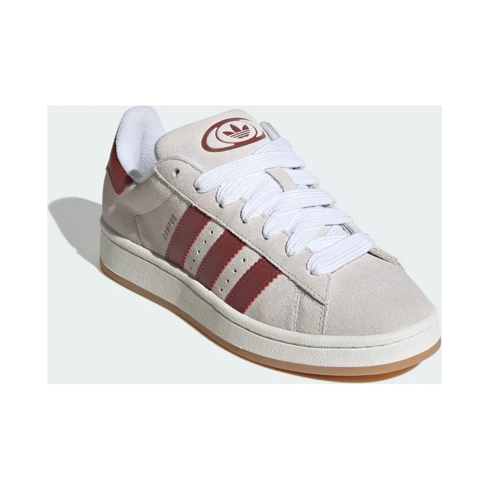 Adidas Campus 00s Crystal White / Core White / Preloved Ruby (JQ7783)