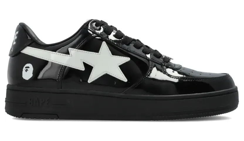 BAPE A Bathing Ape® Bape Sta leren “White” (0ZXSHM302911Q)