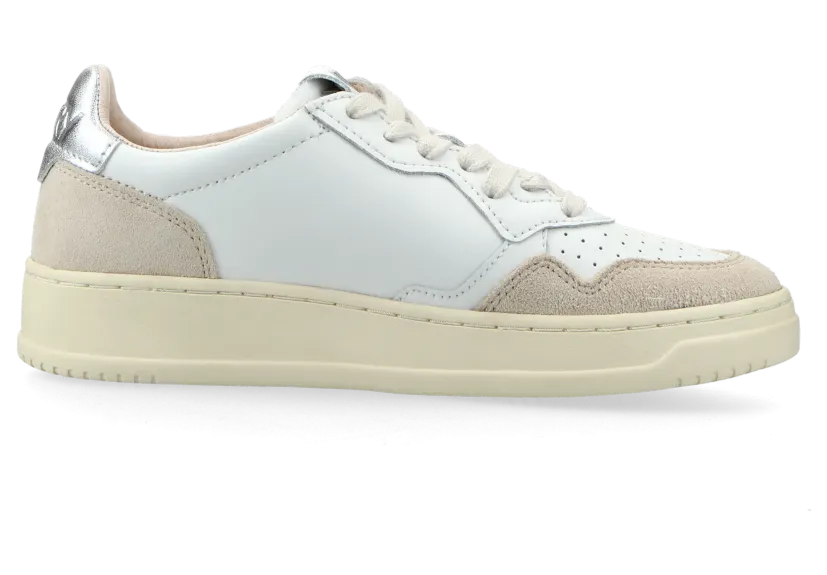 Autry Medalist Low W (leat / suede white / silver) – AULWLS74 (3)
