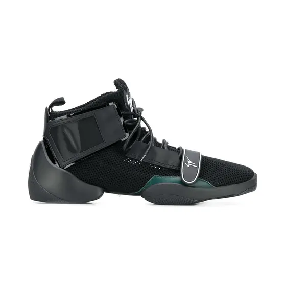 Giuseppe Zanotti met gesp en gespleten zool “Black” (RU80035001)