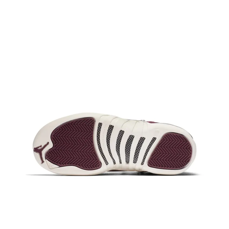 Jordan 12 Retro Bordeaux (GS) Bordeaux/Sail-Metallic Silver (153265-617)