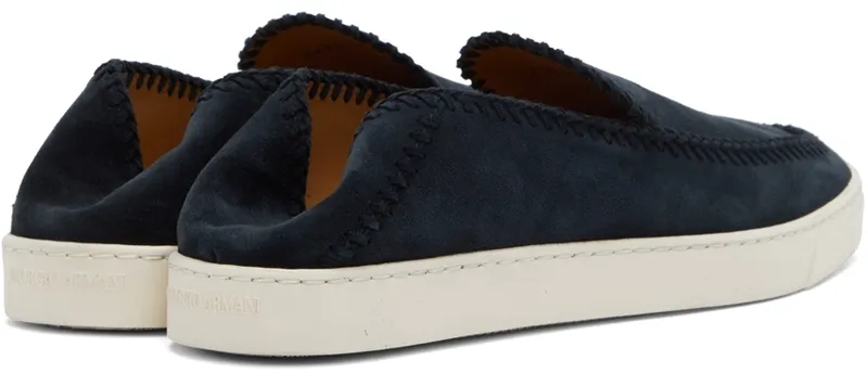 Giorgio Armani Navy Suede Slip-On (X2X141 XM968)