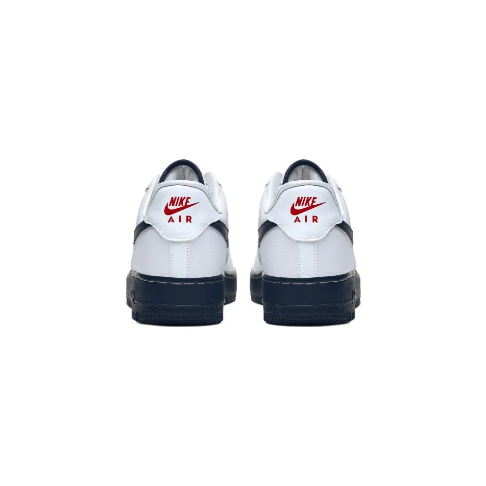 Nike Air Force 1 Low USA White/Sport Red-Metallic Gold-Obsidian (CK5718-100)