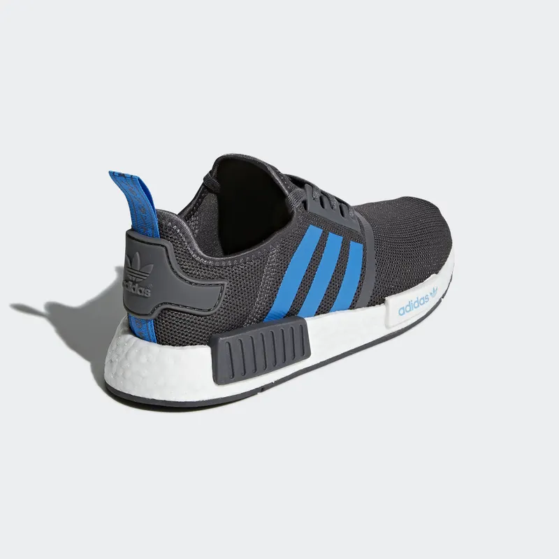 adidas NMD R1 Grey Five Bright Blue (Youth) Grey Five/Bright Blue/Bright Blue (D96688)
