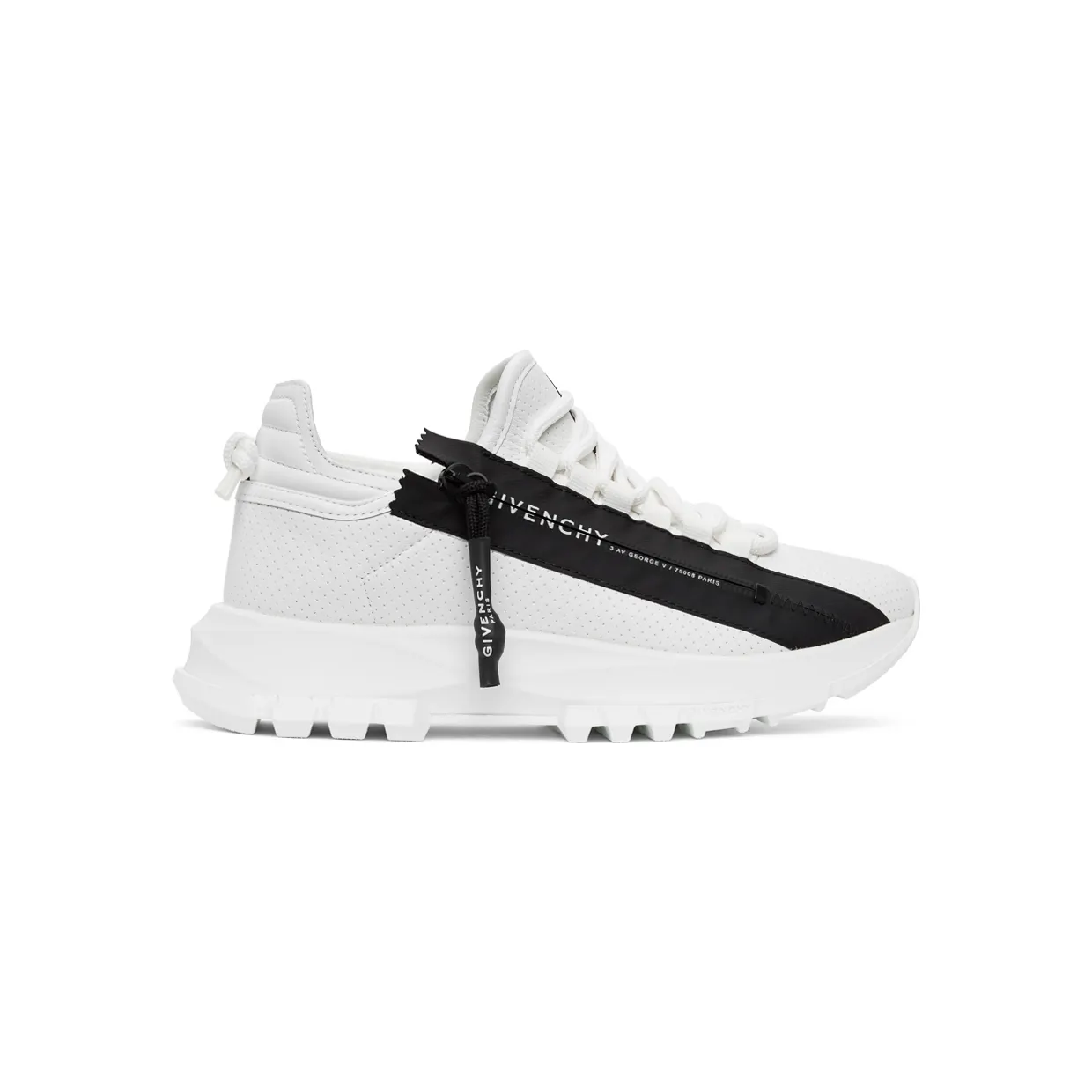 Givenchy White & Black Spectre Sneakers (BE0019E0SV)