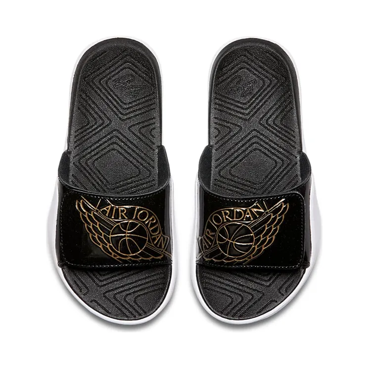 Jordan Hydro 7 Black Metallic Gold White (PS)