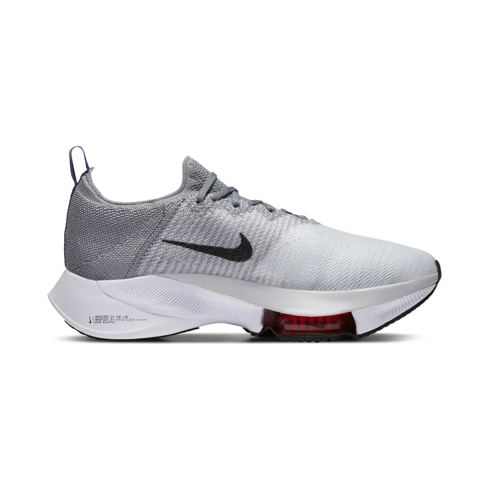 Nike Air Zoom Tempo Next% Particle Grey White Particle Grey/Pure Platinum-Bright Crimson-White (CI9923-002)