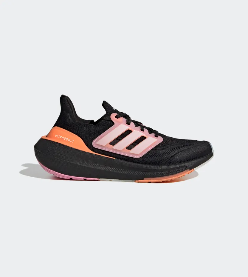 adidas Ultraboost Light Core Black / White Tint / Beam Pink (HQ8599)