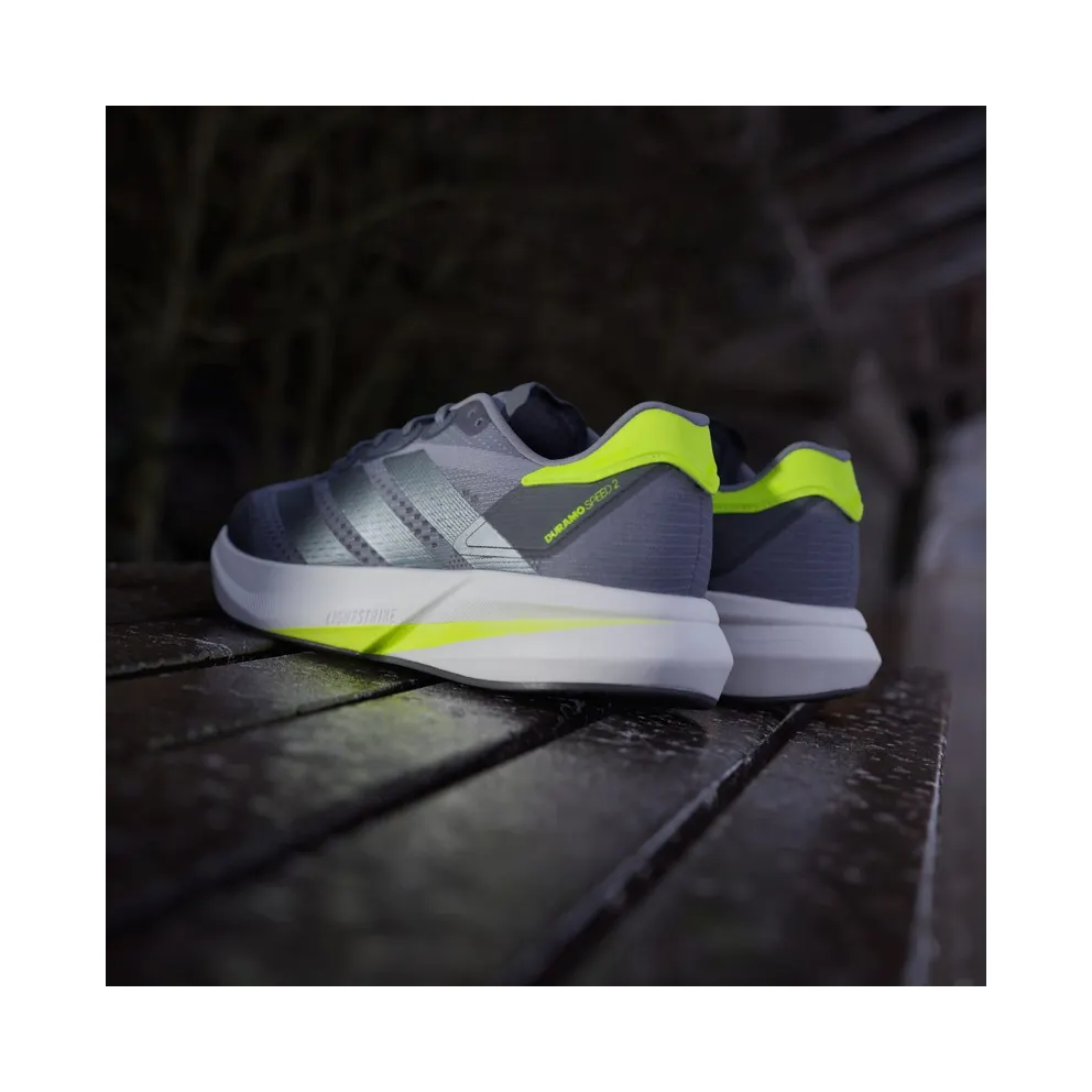 adidas Duramo Speed 2 Grey Iron Metallic Lucid Lemon (JS4411)