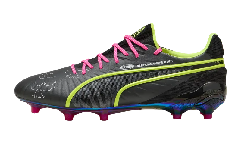 Puma King Ultimate FG/AG “KidSuper Black Electric Lime” (108437-01)