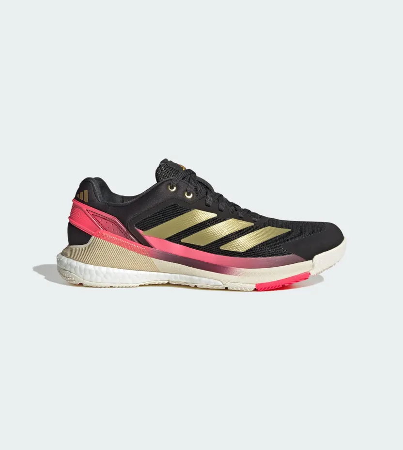 Adidas Crazyquick BOOST Padelschoenen Core Black / Gold Metallic / Solar Turbo (KJ1903)