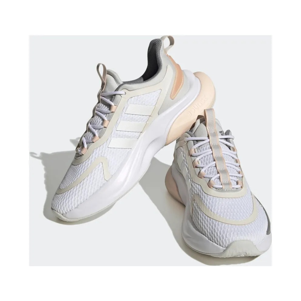Adidas Alphabounce+ Sustainable Bounce Lifestyle Running Cloud White / Zero Metalic / Grey Three (HP6147)