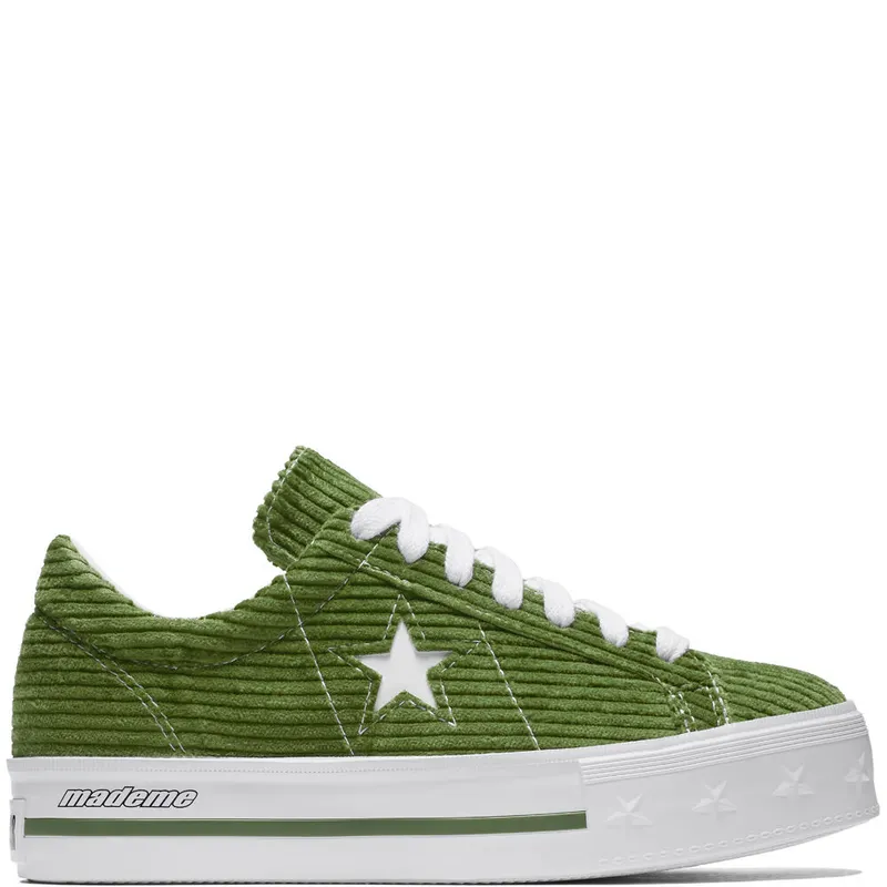 Converse One Star Platform Ox MadeMe Garden Green (W) (561392C)
