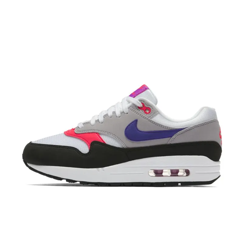Nike Air Max 1 Raptors (W) White/Court Purple-Wolf Grey-Pink Flash (319986-114)