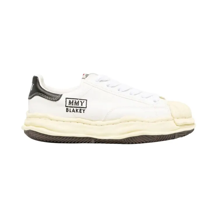 Maison Mihara Yasuhiro Blakey Vintage Sole Canvas Low White (A09FW732 WHITE)