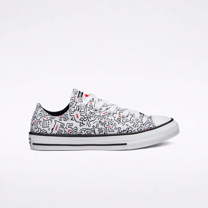 Converse Converse x Keith Haring Chuck Taylor All Star Low Top White/Black/Red (371861C)