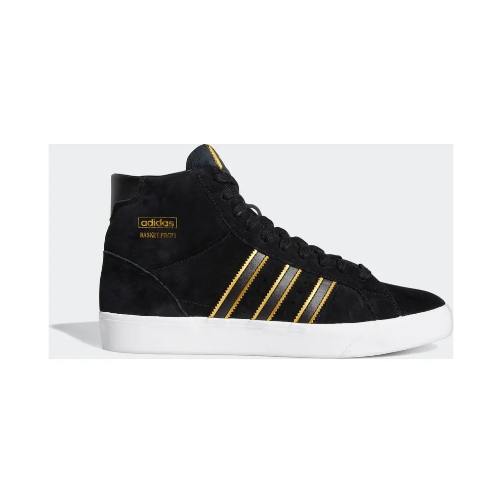 adidas Basket Profi Core Black / Cloud White / Gold Metallic (FX8334)