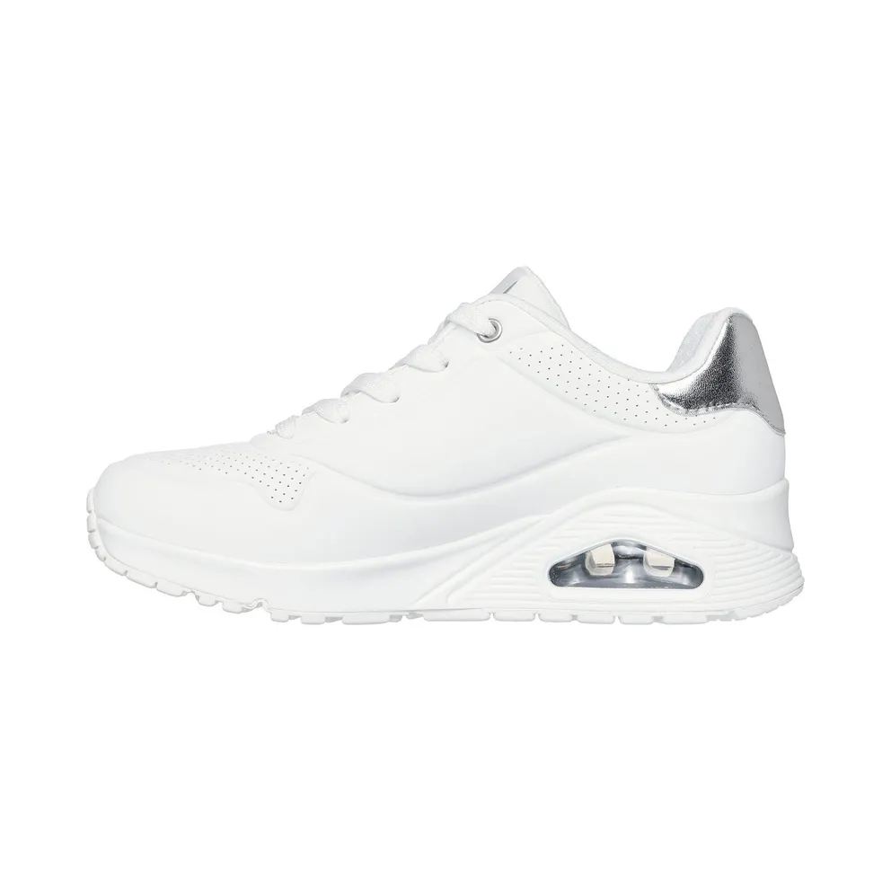 Skechers UNO – Golden Air – White / Silver (177094 WSL)