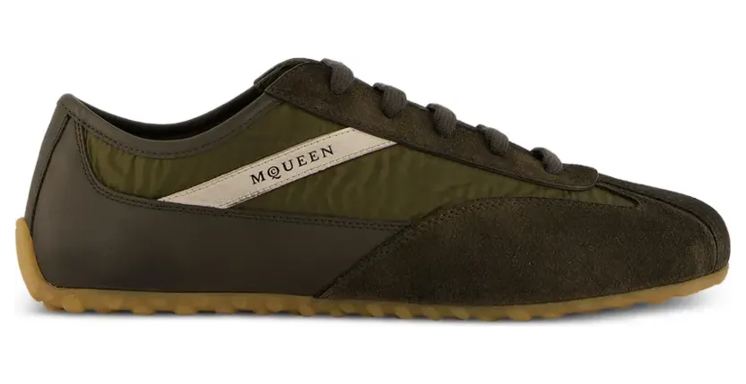 Alexander McQueen Denali leren sneakers – Groen (868496WIAK1)